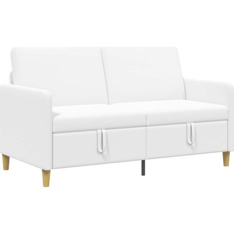 Sofá con almacenamiento Blanco 152 x 78 x 87 cm Poliéster vidaXL