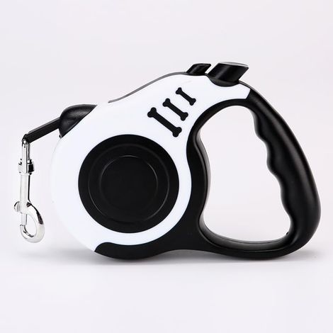 Retractable Dog Leash 16.4 FT Multifunctional Comfortable Strong Rope Handle for Pet Training Walk(White,10FT) - 规格: Size Name: 3M/10FT (1/5)