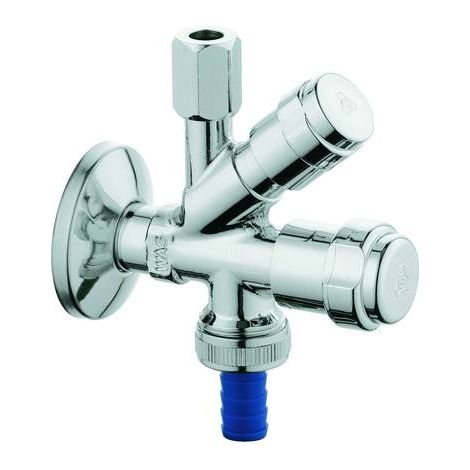 GROHE Robinet d'arrêt équerre 41070 Gr. Design DN10 avec antiretour chrome, 41070000 (1/2)
