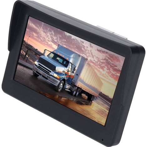 Caméra de recul 7 pouces avec moniteur, vision nocturne infrarouge, étanche IP69K, universelle pour camping-car, remorque, camion, 12V-24V (1/5)