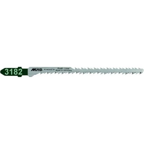 Hoja sierra calar MPS 3182, cromo vanadio, dentado progresivo 8-11 TPI, pack de 5 uds.