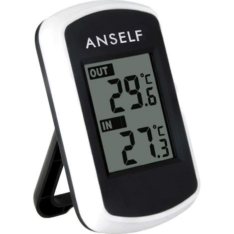 Kabelloses digitales LCD-Thermometer für den Innen- und Außenbereich (1/5)