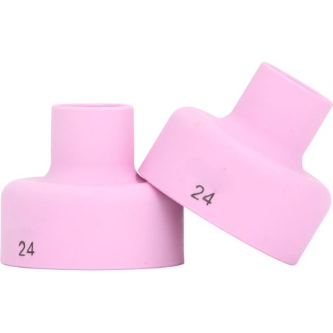 Denash Bulles de Tasse de Soudage Tig à Haute Température Ensemble de Buse pour WP17 18 26, Matériau en Céramique Robuste, Maillage en Acier Inoxydable, Large Plage D'application pour les Soudeurs