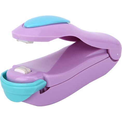 Tragbares Mini-Elektro-Heißsiegelgerät mit Taschenclips, Impulsschweißgerät (lila) (1/5)