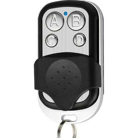 2 pièces Télécommande portail universelle, fréquence 433,92 Mhz pour portail automatique, large rayon - Télécommande universelle pour portail programmable code fixe batterie 12 V incluse