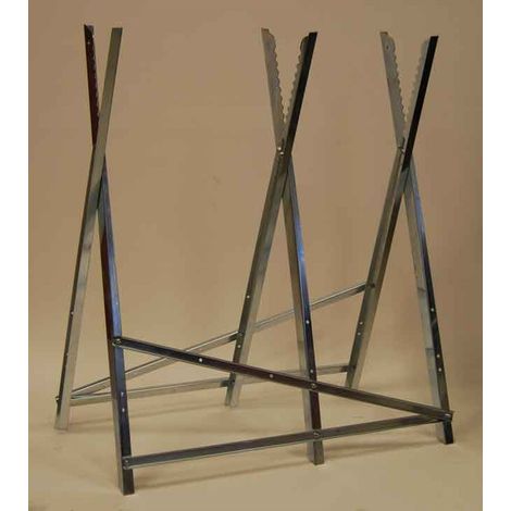 Metall-Sägebock 3 Unterstellböcke L: 76cm L: 76cm H: 77cm (Ct300)
