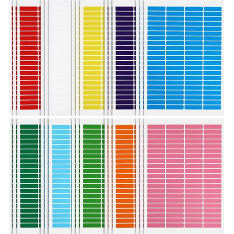 sheets of self adhesive paper labels in various colors Easy (1/5)