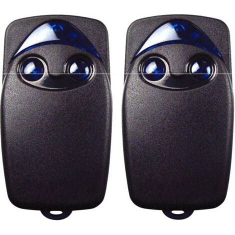 2 x télécommande de porte de garage électrique Flo2r-s 433,92 MHz à 2 boutons, compatible avec la télécommande de porte de garage Nice Remote (1/5)