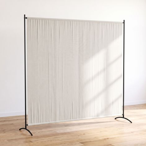 Paravent Extérieur à Panneau Unique, Séparateur de Pièce de 180H cm avec Protection UV30+, Beige (1/5)