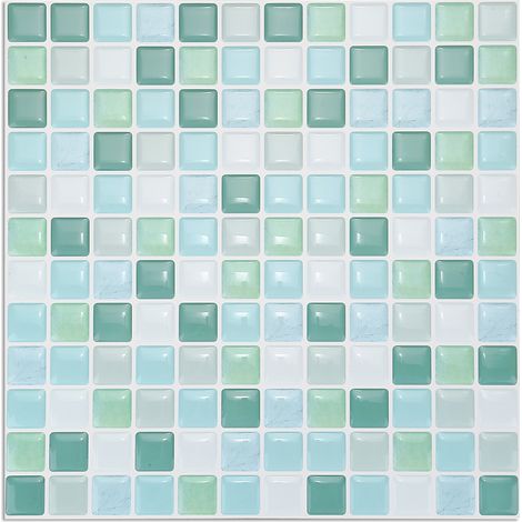 Autocollant mural 3D adhésif pour carrelage DIY, décoration cuisine salle de bain maison, papier peint yjc0001
