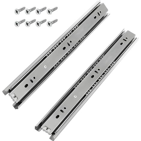 Glissières de tiroir d'une capacité 100 lb, 12/22 pouces, à extension (1/5)