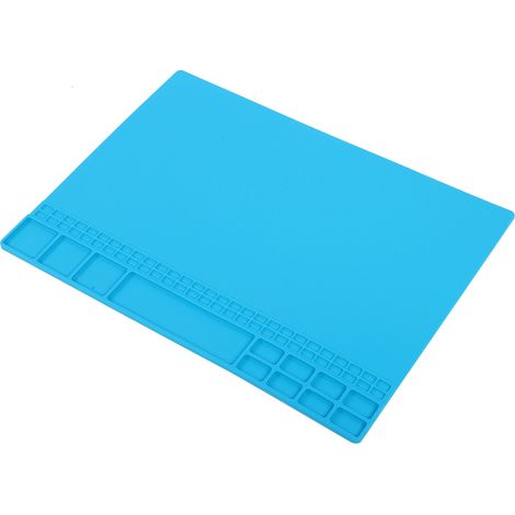Tapis de réparation magnétique en silicone résistant à la chaleur pour station de soudage d'ordinateurs et de téléphones portables, 405 x 305 x 8 mm (1/5)