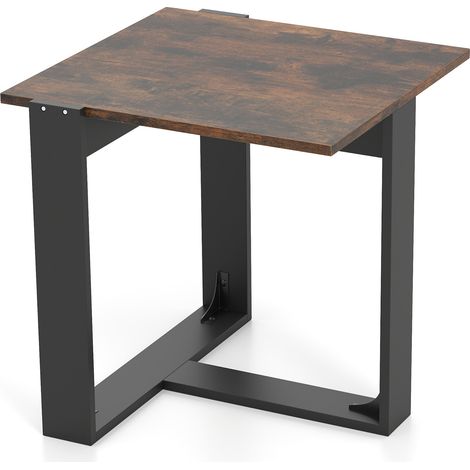 Table d'appoint de canapé industrielle avec cadre métallique - 1 (1/5)