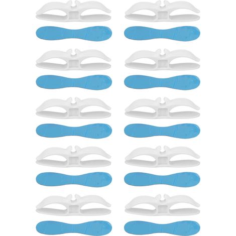 10 enrouleurs de câble blancs pour organiseur de cordon électrique, adaptés à friteuse, autocuiseur, grille-pain et appareils ménagers. (1/5)