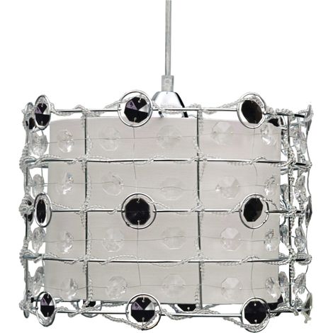 Lampada a sospensione Candellux Seneca cristallo Ø30 nero (1/2)
