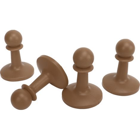 4 Pièces Bouchon Parafoudre pour Tentes, Protection Foudre pour Auvent de Camping, Capuchon Anti-Tonnerre pour Tiges, Couvre-Barre Imperméable Randonnée, Couleur Sable (1/5)