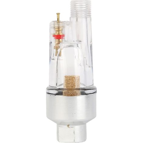Mini air separator adaptable to aerographs, filters in a stylus queue and air compressor accessories for high efficiency Convient aux tools for pulvérization and design pneumatics. (1/4)