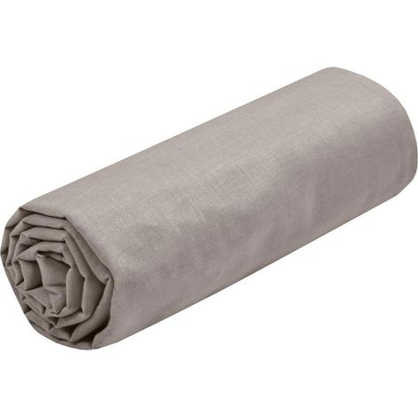 Drap housse Eden lin 140 x 190/200 cm 100% coton (1/4)