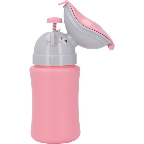 Gobelet urinoir pour enfants, léger, portable, urinoir d'urgence, pot, toilettes pour bébés et jeunes enfants, rose, pour filles. (1/5)