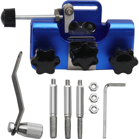 Easy-to-install portable hand-held chainsaw chain sharpener (1/5)