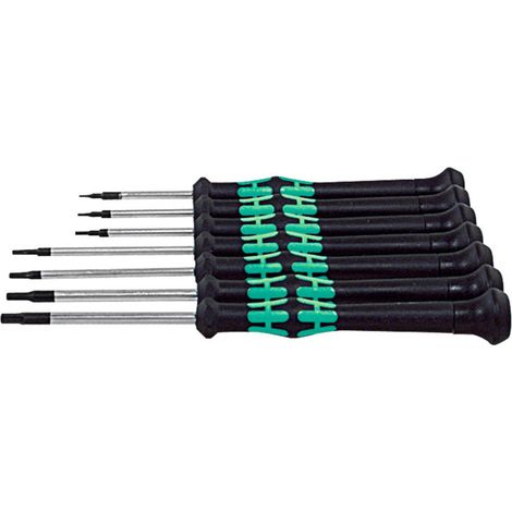 Wera Jeu de tournevis pour l'électronique 6 pans Kraftform Micro, Nombre de tournevis: 7