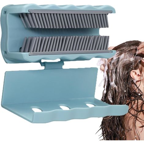 Collecteur de mural de douche réutilisable, attrape en silicone, antidérapant, attrape amovible, collecteur de (1/5)