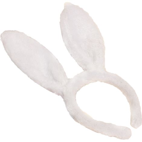 Bandau Oreilles De Lapin - Bandeau Plush Avec Fils Métalliques Réglables - Pour Fête De Pâques Halloween Cosplay - 1 Pièce (1/5)
