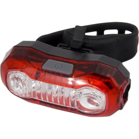 Luz trasera LED para bicicleta EOT021 USB, 120 lúmenes, 5 modos, Polaris.