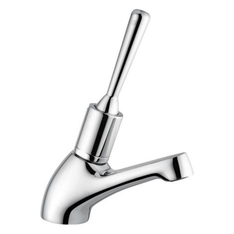 Zeitlich begrenzte Waschtischarmatur mit vandalensicherer Hebelsteuerung Serie CLASSIC Idral 08011A  Verchromt - Messing