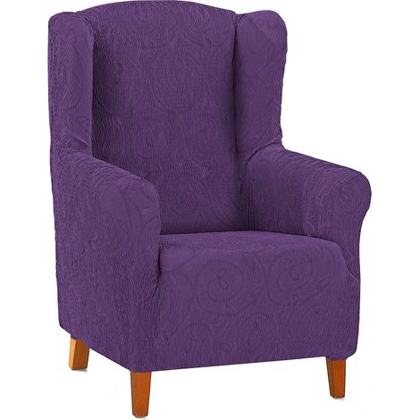 Housse Fauteuil Relax, Polyester Élasthanne Coton, Violet, Orejero (1/5)