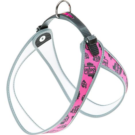 Ferplast AGILA Pettorina ergonomica per cani con chiusura a doppia microregolazione. Varie misure, diverse fantasie.. Variante 7 - Misure: A=B 63-71 cm - Selfie (1/2)