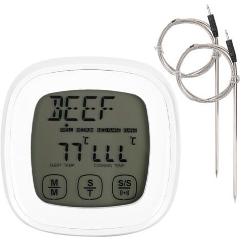 Thermomètre de cuisson numérique avec écran tactile et minuterie - Accessoires de cuisine - AquaForge (1/5)