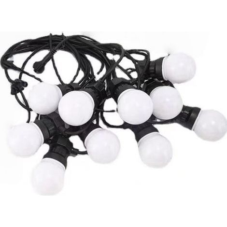 Guirlande lumineuse multicolore, lumières de décoration de vacances de mariage de Noël, lumières d'ambiance de camping peuvent connecter 10 lumières LED de 5 mètres (1/5)