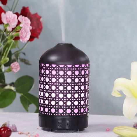 Humidificateur d'aromathérapie créatif en fer forgé, humidificateur électrique portable d'intérieur, humidificateur à huile essentielle à brancher, norme européenne. (1/5)