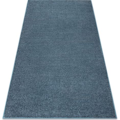 Carpet wall-to-wall INDUS navy blue 75 plain, MELANGE blue 100x400 cm
