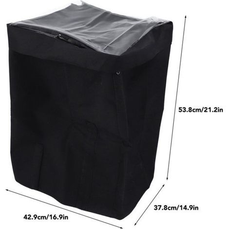 Couverture de pompe de chauffage en toile de Polyester, imperméable, avec fermeture éclair et fenêtre supérieure en PVC Tra - (1/4)