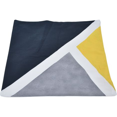 Housse de coussin de canapé élégante et raffinée, résistante à la décoloration, carrée, pour canapé B022 (1/5)
