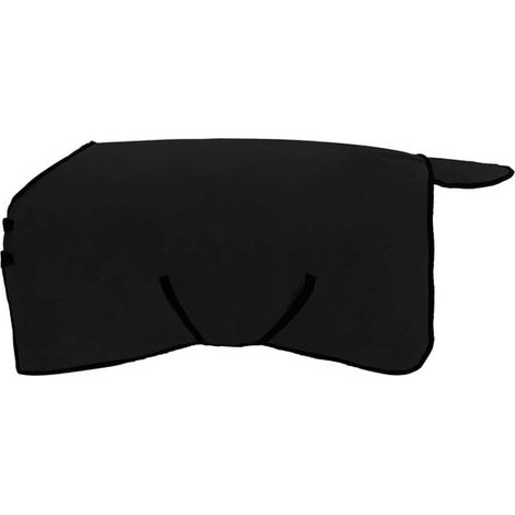 Couverture noire pour cheval, 75 cm, polyester (1/5)