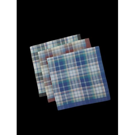 3er-Packung, 43 x 43 cm Herren-Taschentücher aus weicher Baumwolle mit Verschluss