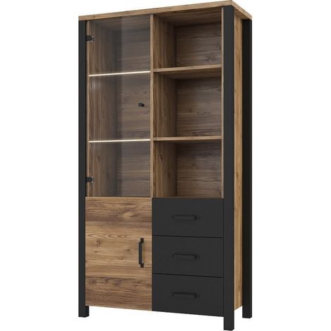 Breites Schaufenster DARWIN – Fichte und Schwarz