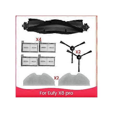 Ersatzteile für X8 Pro: seitliche Hauptbürste, HEPA-Filter, Reinigungstücher und Zubehör für Saugroboter. (1/5)