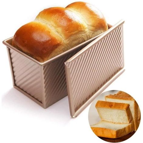 Moule à pain - AZWIX - Rectangle - Acier au carbone - Couvercle antiadhésif - 2,7 Litres (1/4)