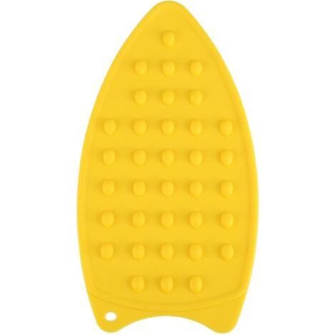 Coussin de repos en fer en silicone, coussin de repos de protection à chaud en fer en silicone, tapis antidérapant résistant à la chaleur pour le repassage du tapis résistant à la chaleur(Jaune)