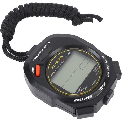 Chronomètre électronique numérique de sport avec affichage de la date et de l'heure, 2 alarmes et fonction métronome pour arbitre de fitness (1/5)