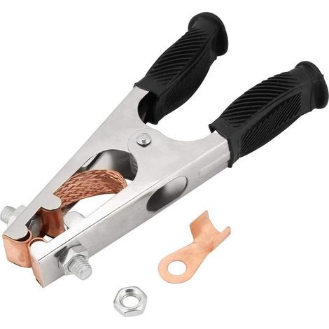 Pince de Masse de soudage, Pince de Terre de soudage galvanisée Pince de Tige de Terre 500A magnétique Bonne conductivité pour Soudeur pour Soudeur Manuel(US Type) (1/5)