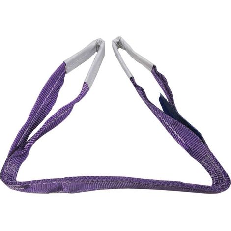 Duplex Web Sling 1 Ton 1 Metre (1T 1M 60MM Violet Strap Hoist Lifting 1000KG)