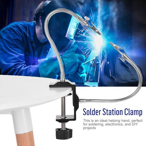 Support métallique universel pour fer à souder électrique, pince de station de soudage pour bricolage et circuits imprimés (1/5)