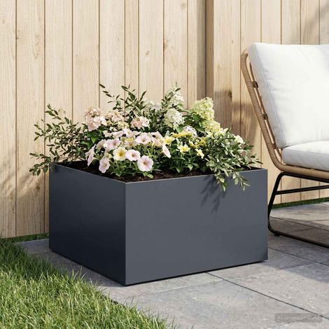 vidaXL Macetero de Jardín Gris antracita 40 x 40 x 30 cm (1/5)