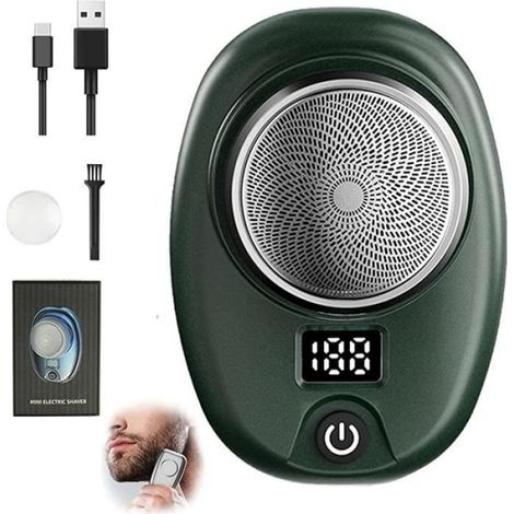 Rasoir Électrique - 6 Lames Acier Inoxydable - Tête Lavable - Portable Compact - 1 Pièce