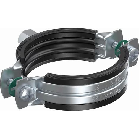 2S-Schellen mit Iso-Mantel WALRAVEN M8/10 Ø15-19 mm - EPDM-Gummi - 33435019